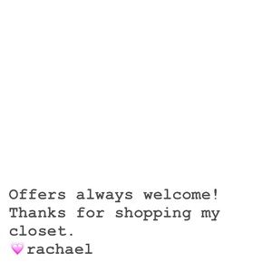 Thanks for shopping my closet! 💗R